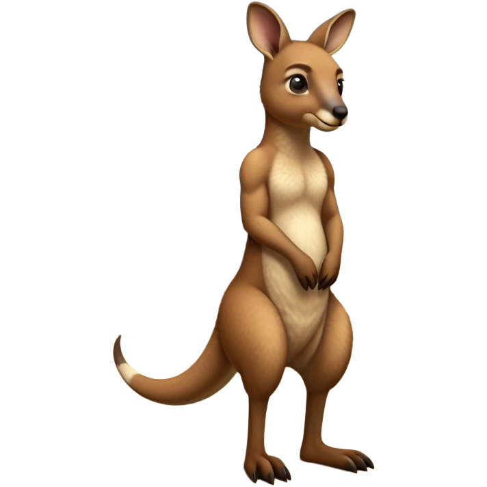 cinematic-kangaroo-realistic-full-body-standing-emoji,-powerful-muscular-frame-balanced-on-strong-hind-legs,-large-tail-resting-lightly-on-the-ground,-short-forearms-held-close-to-chest,-warm-brown-fur-textured-and-detailed,-keen-eyes-scanning-the-horizon-with-curious-alertness,-simplified-yet-realistic-focused-features,-highly-detailed,-glowing-with-a-subtle-natural-radiance emoji