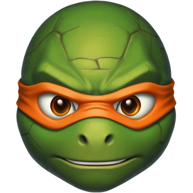 Ninja Turtle With An Orange Mask emoji