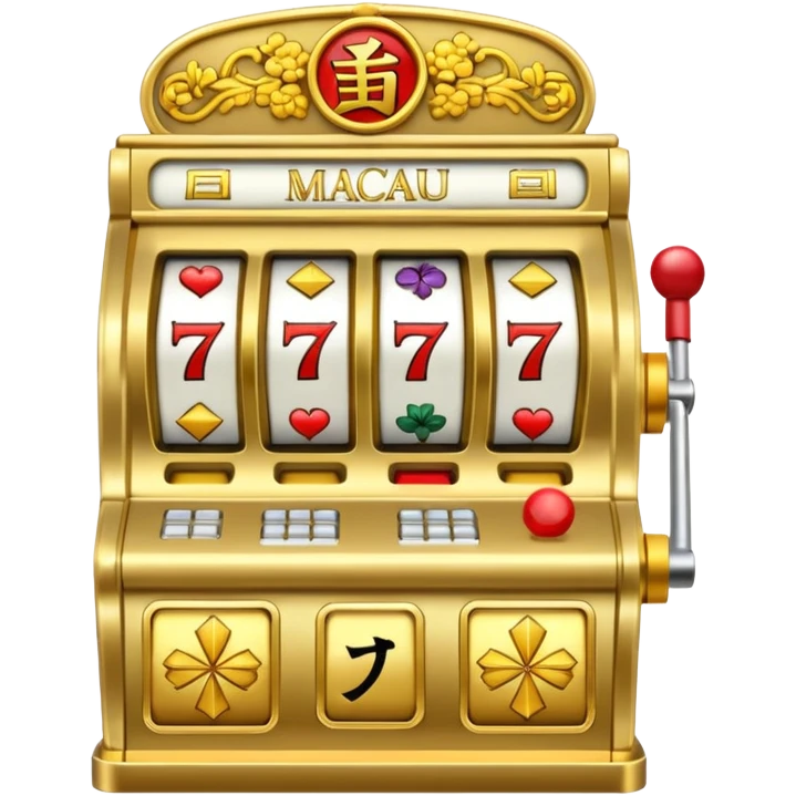 Slot machine, macau, chinese emoji