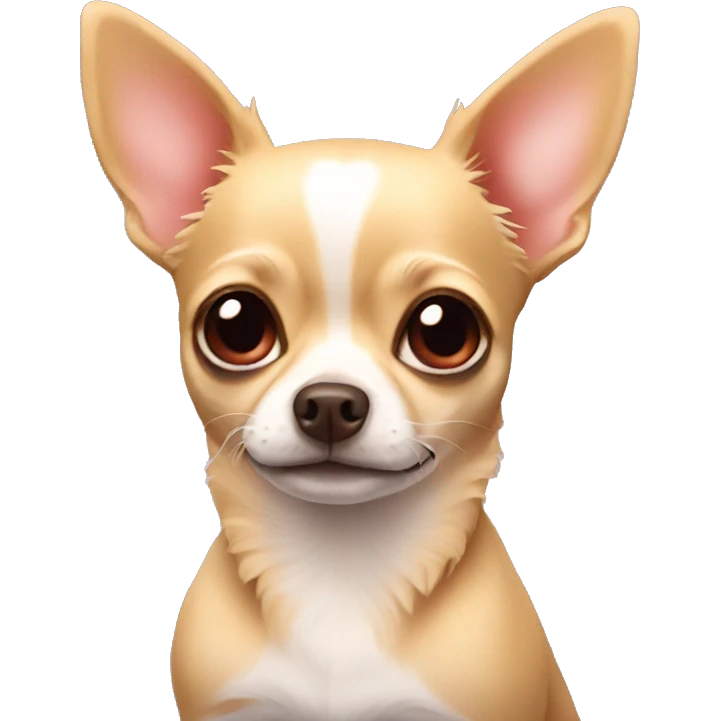Chihuahua with hearts emoji