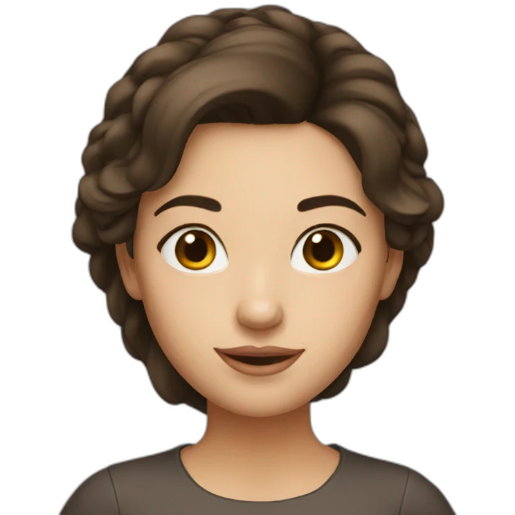 cute-brunette-woman emoji
