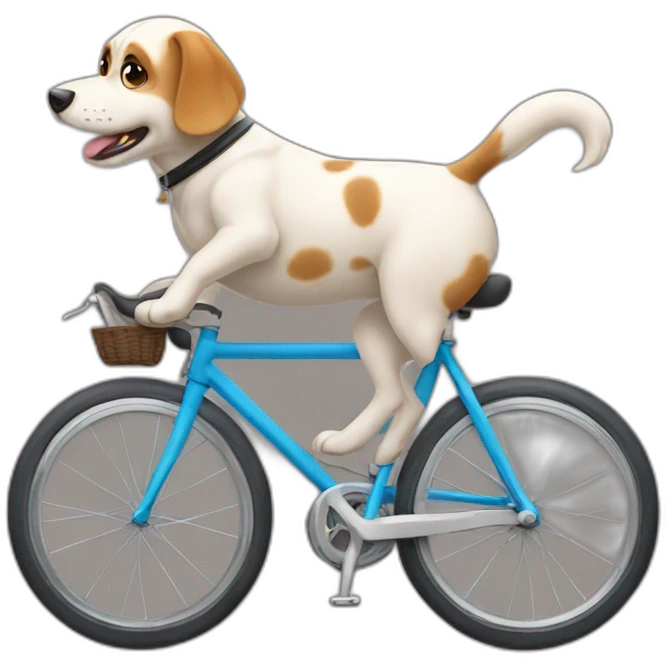 dog on a bike emoji