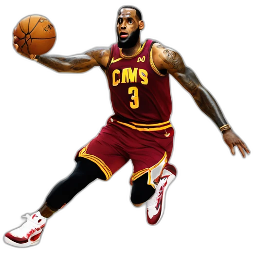 lebron james doing the jordan logo emoji
