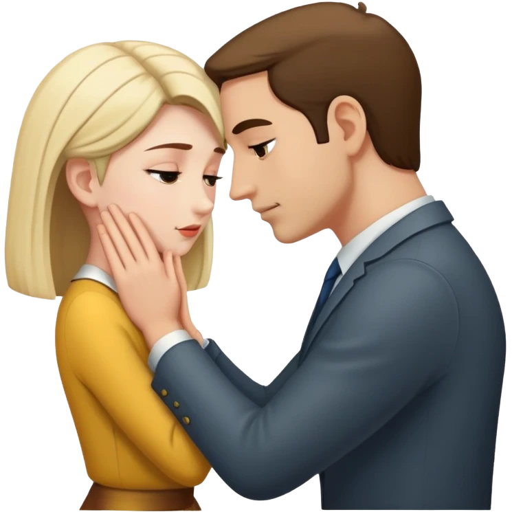 Woman bowing to man emoji