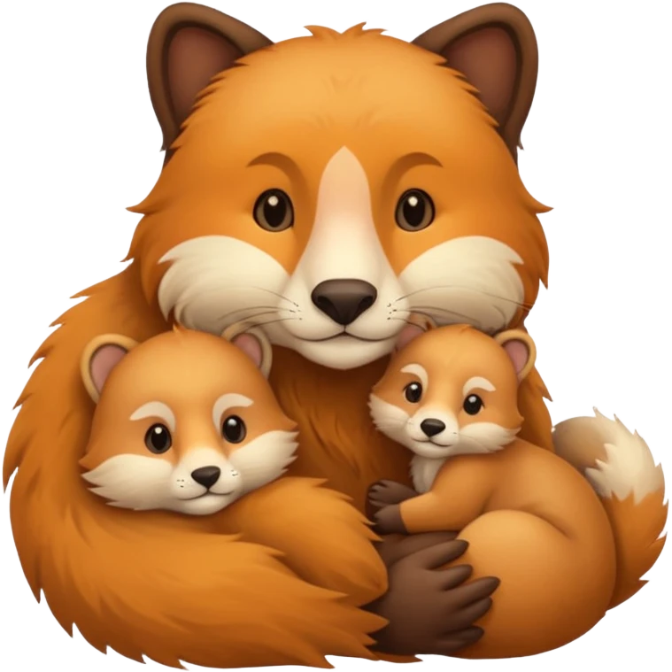 Mommy and baby animals emoji