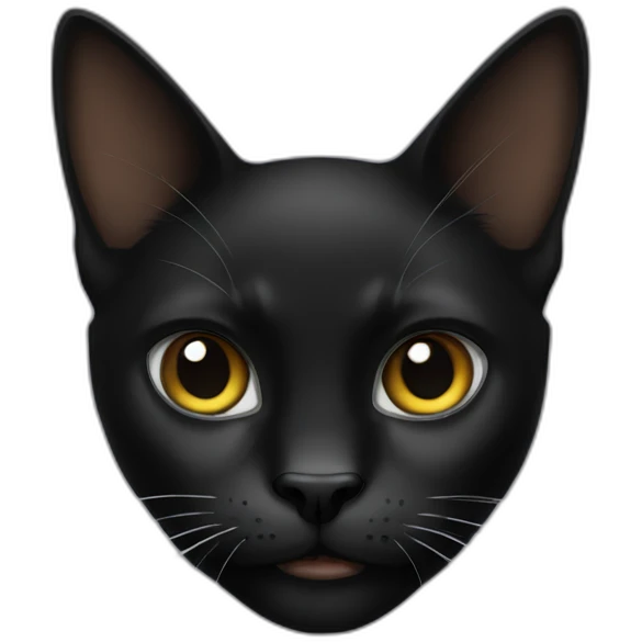 rebel black cat emoji