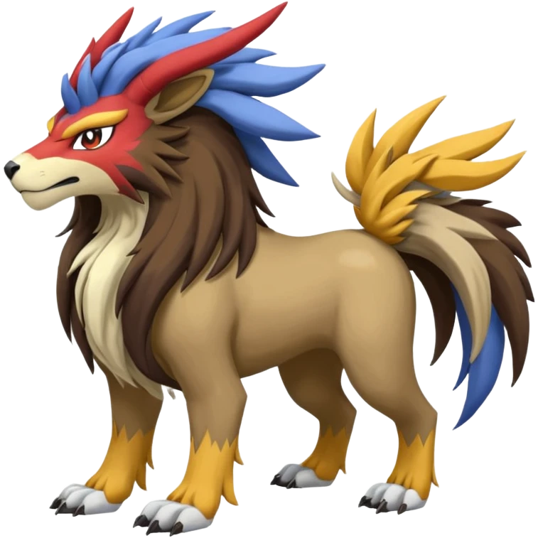 Xerneas-Raikou-Entei-Fakémon-hybrid-creature (full body)  emoji