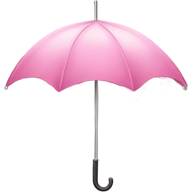 Pink floral umbrella with crystal hearts dangling  emoji