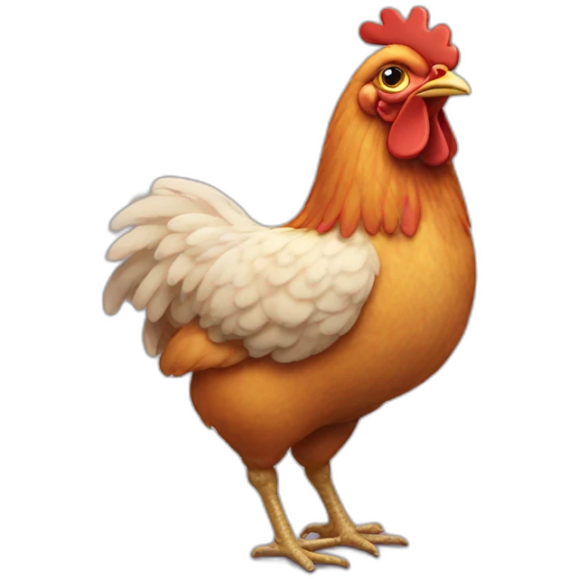 judgmental chicken emoji