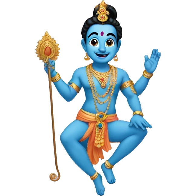 krishna saying hello emoji