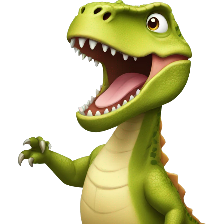 dinosaurio feliz emoji