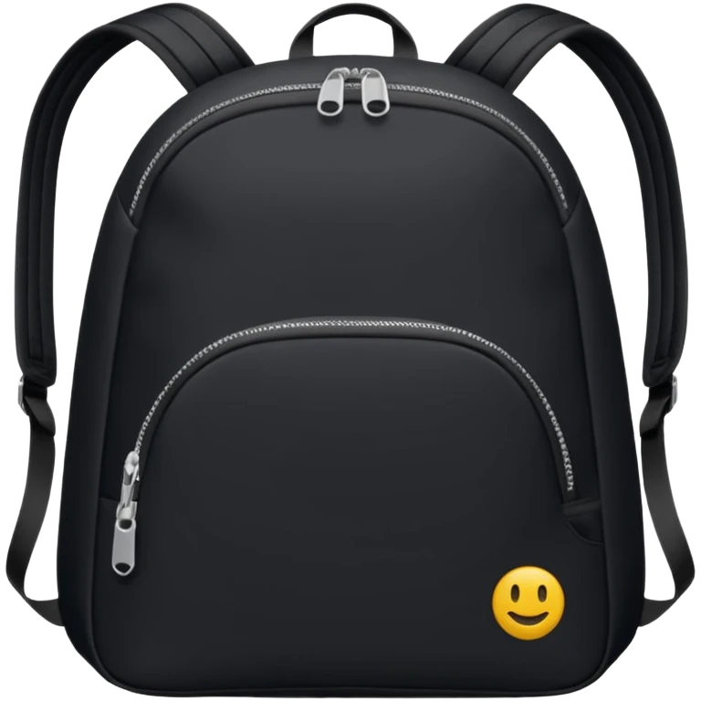 sac a dos plat noir type sport emoji