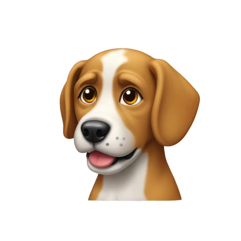 Un perro enfadado emoji