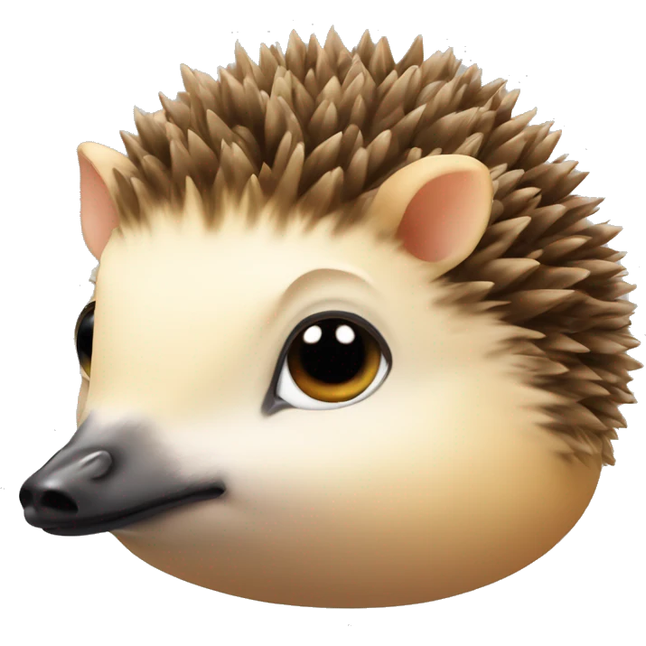 a chick on a hedgehog's head emoji