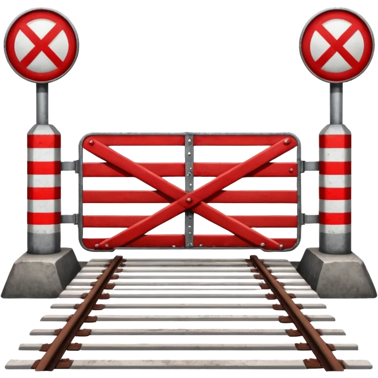 Railroad crossing  emoji