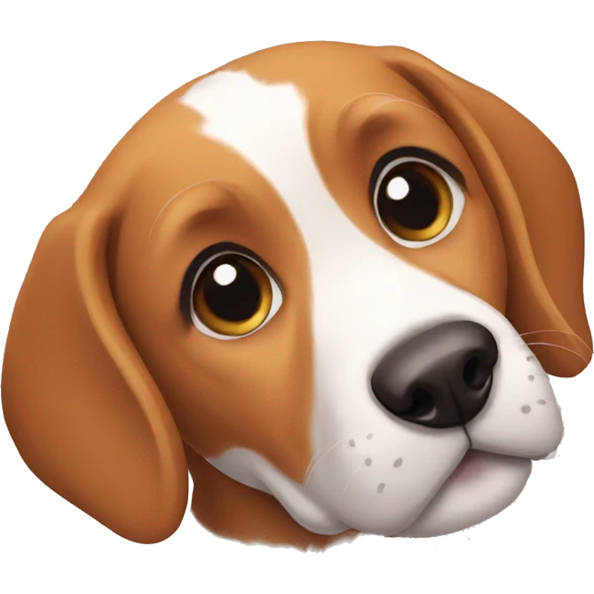 Beagle love emoji