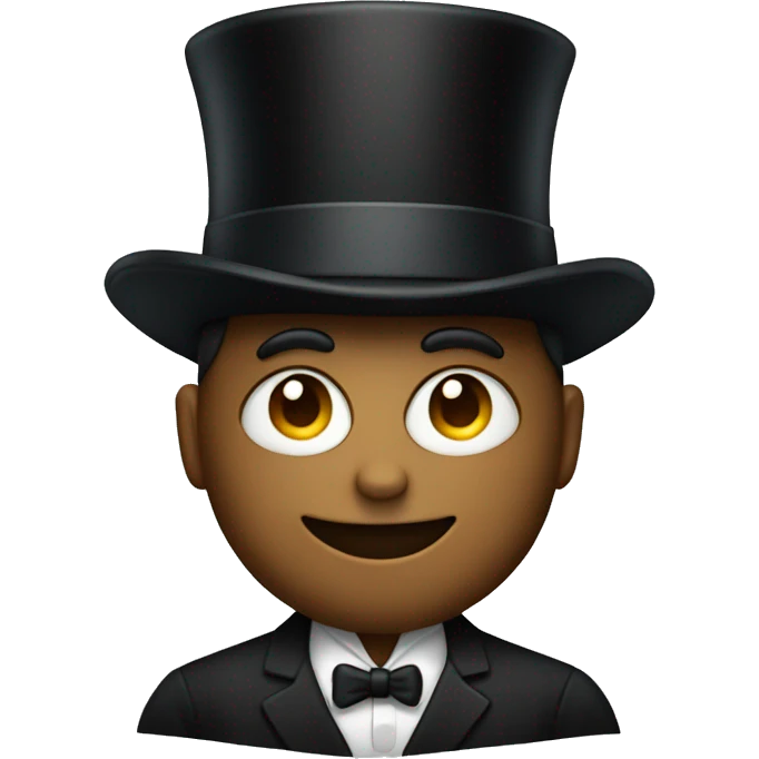 Person in a top hat emoji
