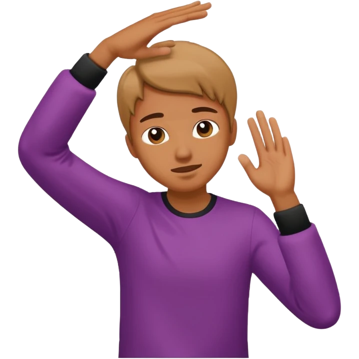 ￼￼person doing dab emoji