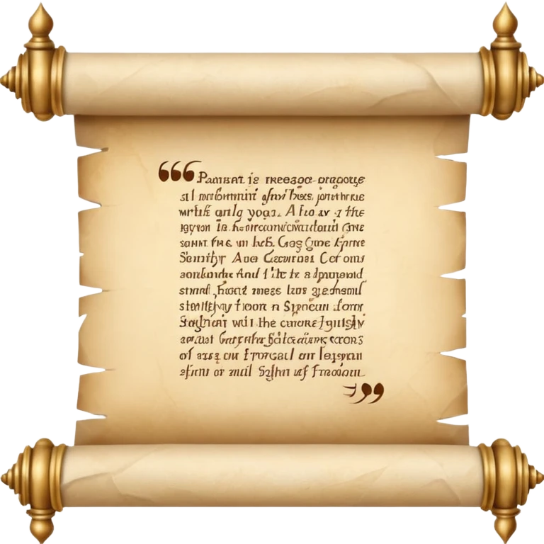 Magical fantasy scroll with a message on it  emoji