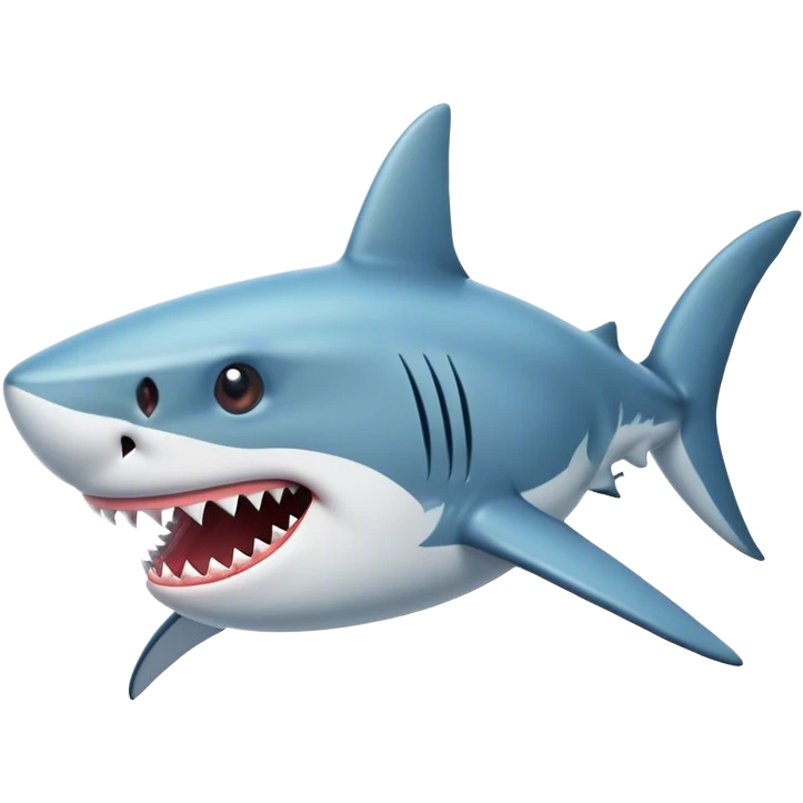 Shark without sunglasses emoji