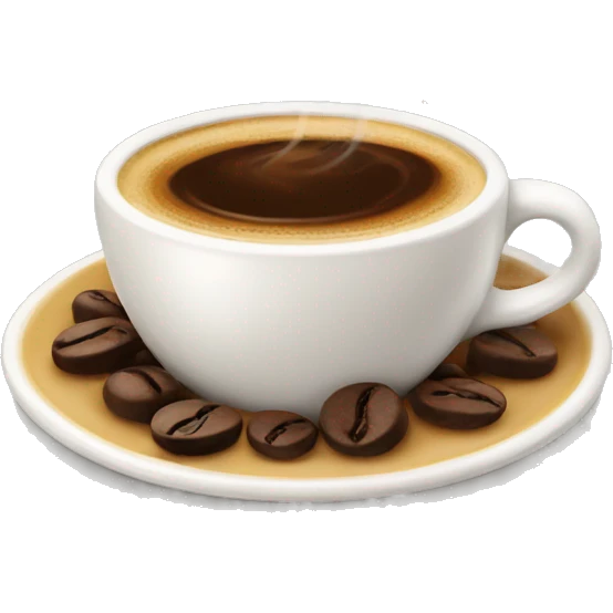 Espresso: a strong and rich coffee with a velvety crema emoji