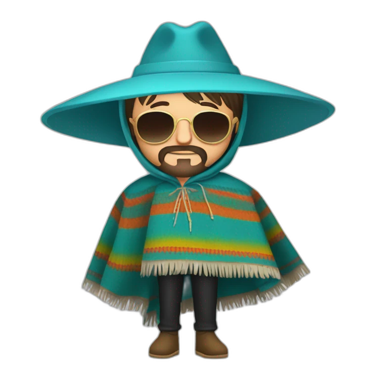 Ringo starr con poncho peruano emoji