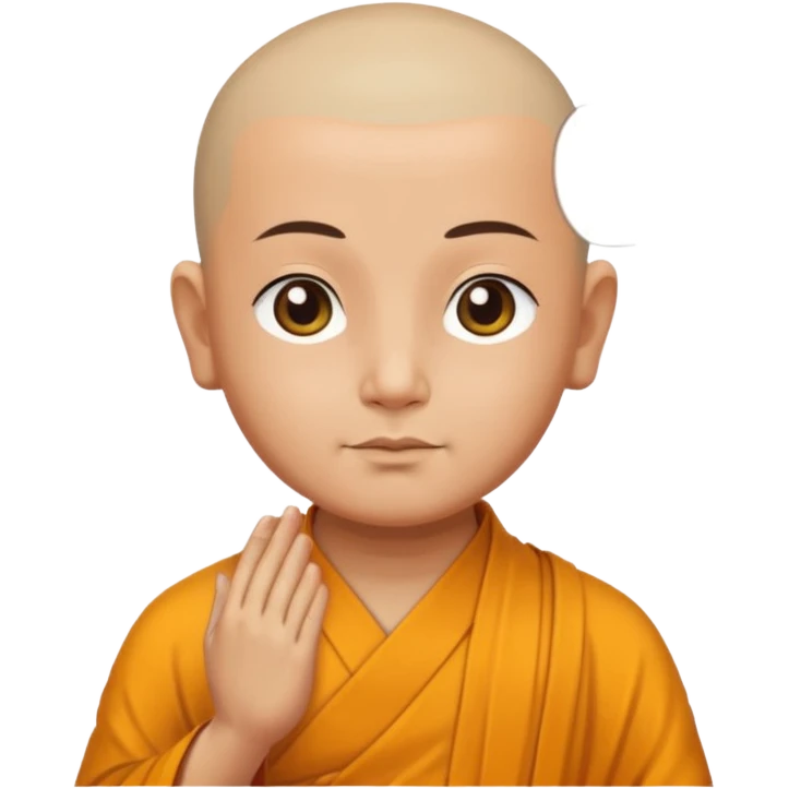 Buddha monk in meditation  emoji