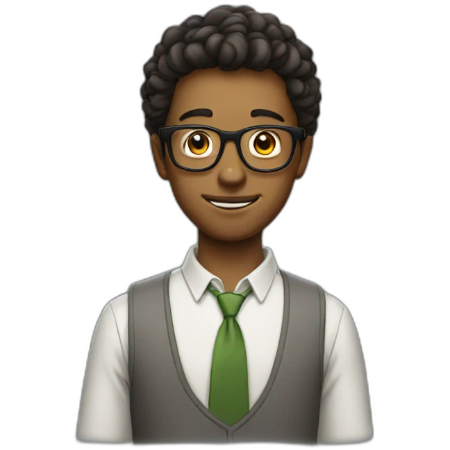 nerd boy emoji
