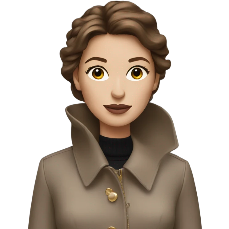 lady with brown hair wearing Dior emoji