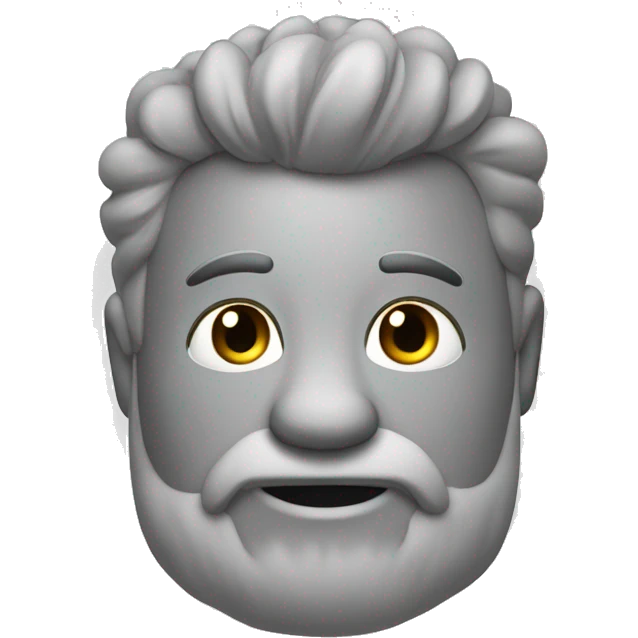 Gtato peludo color gris emoji