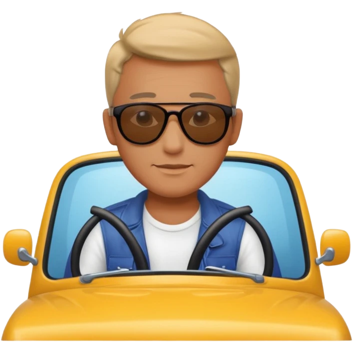 man on vehicle emoji