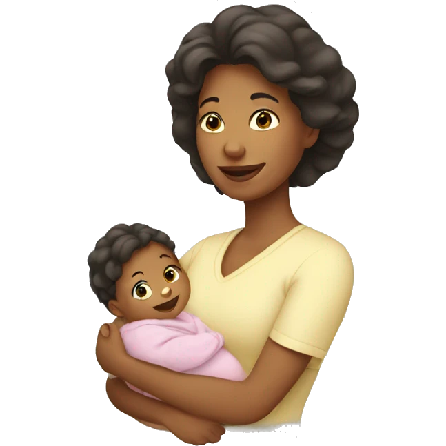 mother with baby emoji