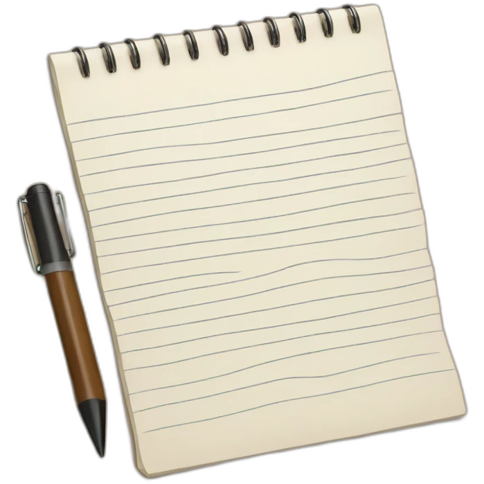 writing in notepad emoji