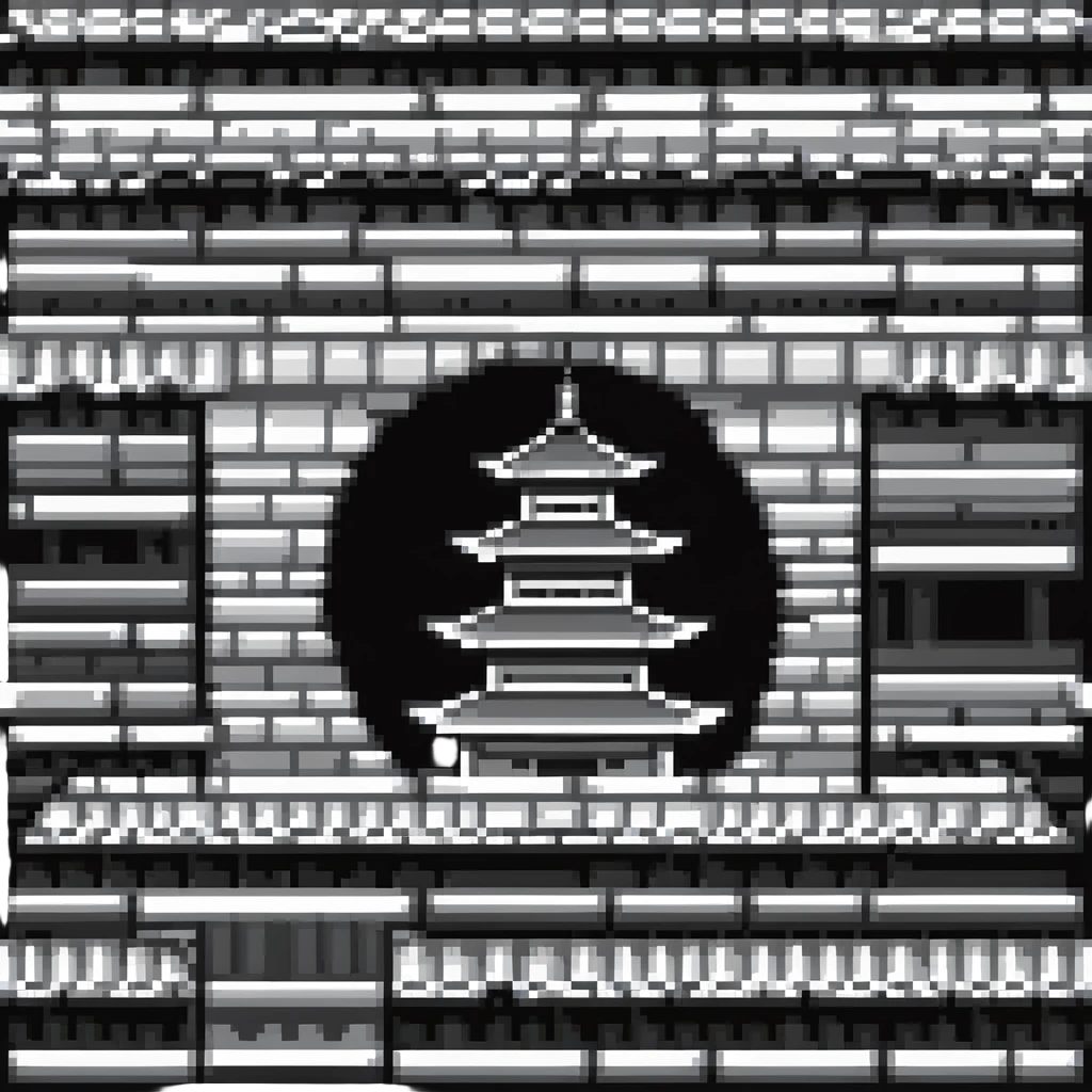 japanese pagoda building tile for ninja game emoji