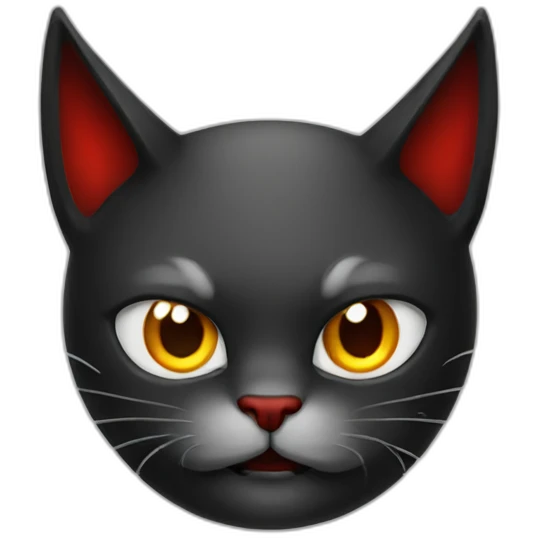 Cat devil emoji