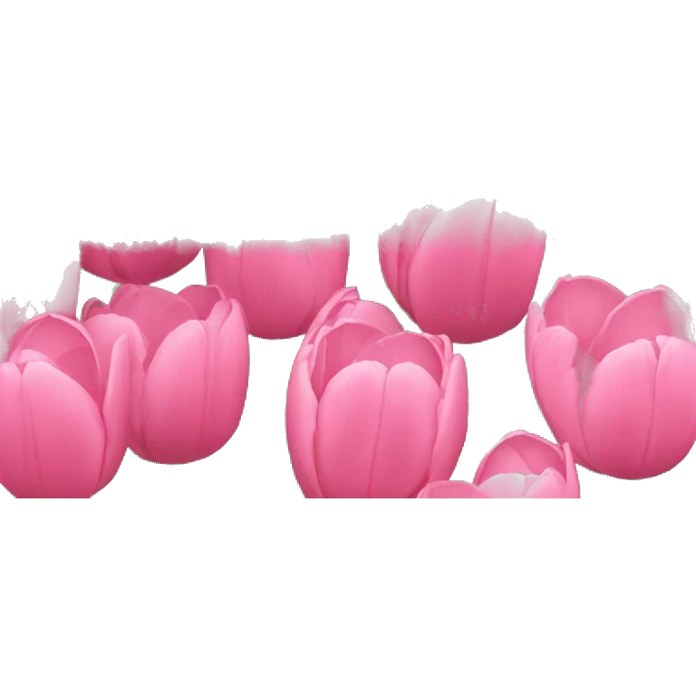 Pink tulips emoji