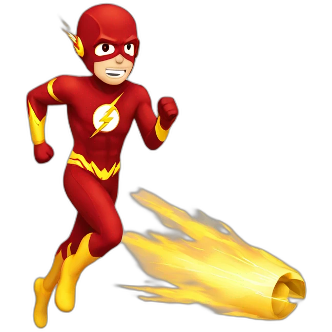 Flash runing  emoji
