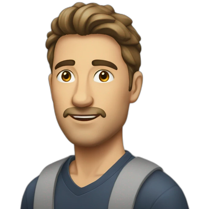 Мужчина обнимает бедро emoji