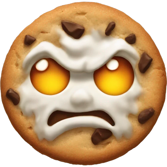 Mystic flour cookie angry  emoji