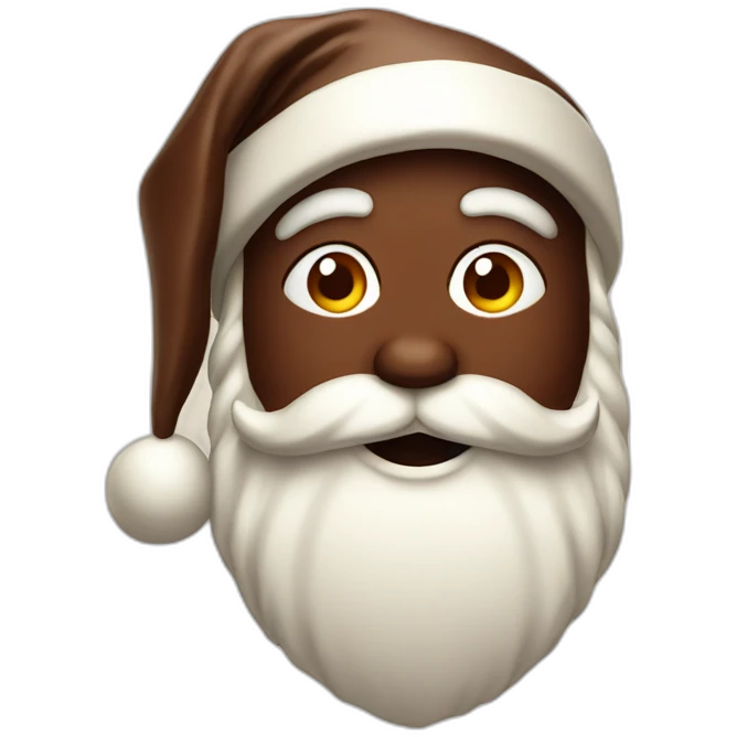chocolate santa emoji