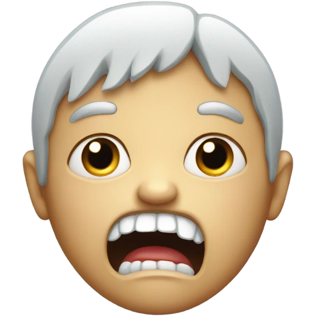Creepy drooling face emoji