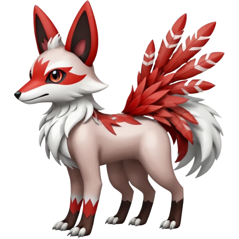 Meloetta-Zangoose-Lycanroc-Trico-Pokémon-Fakémon-fusion-hybrid-creature emoji