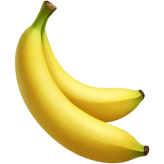 Happy banana emoji