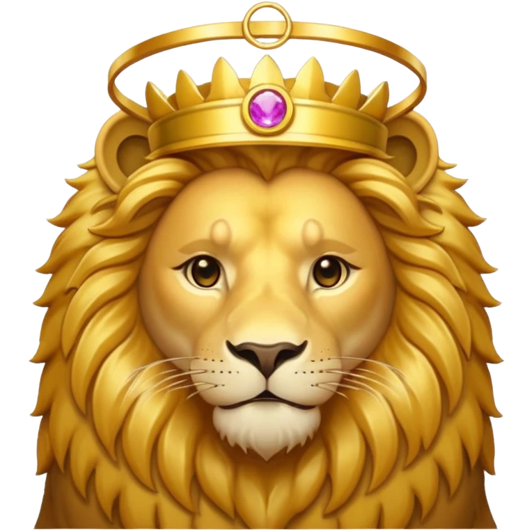 lion with a halo emoji