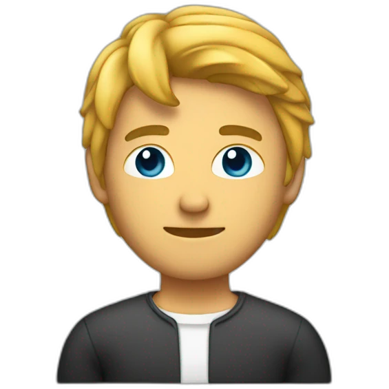 dirk at the computer emoji