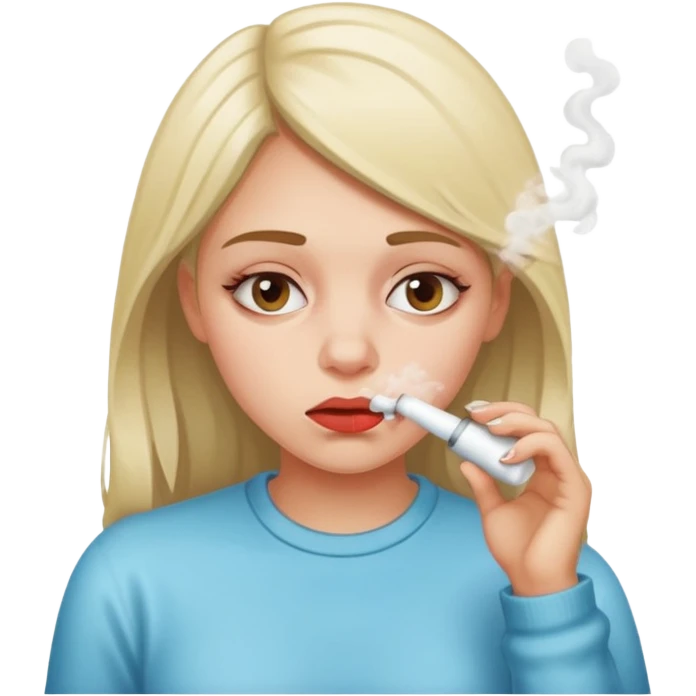 a girl snorting cocaine emoji