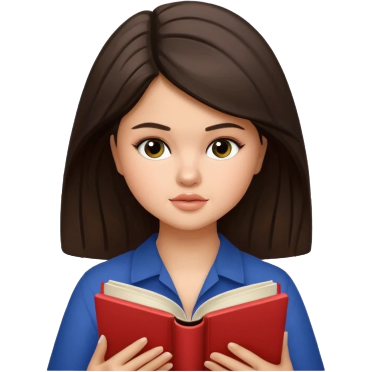 selena gomez is reading a book emoji