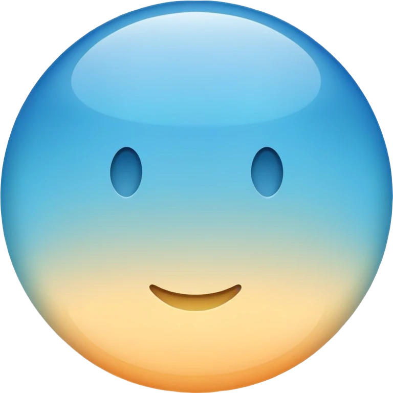 light blue circle with gradient emoji