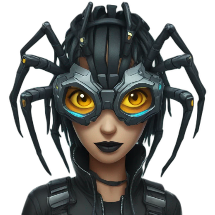 Cyberpunk spider emoji
