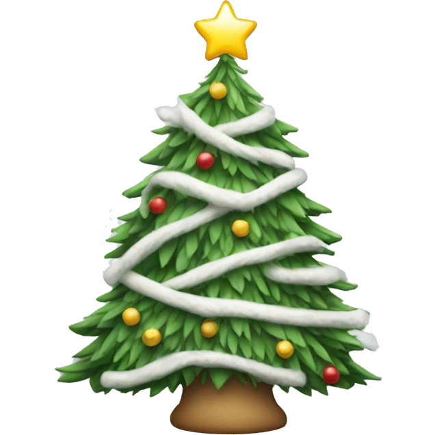 White Christmas tree emoji